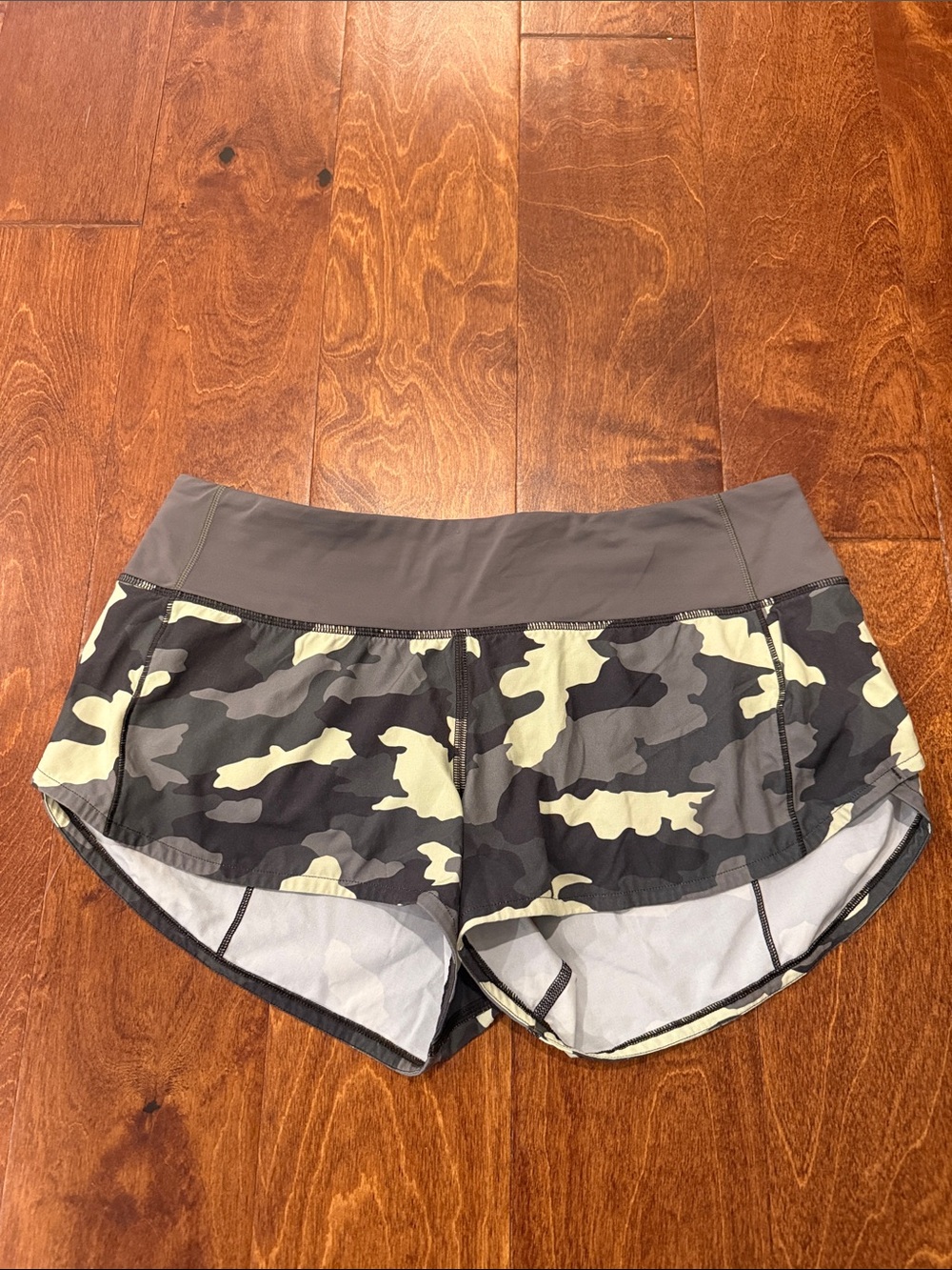lululemon speed ups 2.5” Gray Camo Athletic Shorts